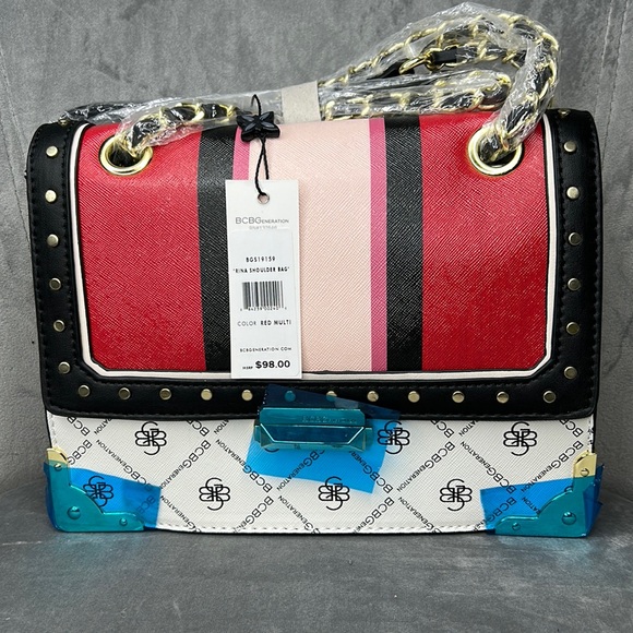 BCBGENERATION | Rina Shoulder Bag in Red Multi - Picture 1 of 6
